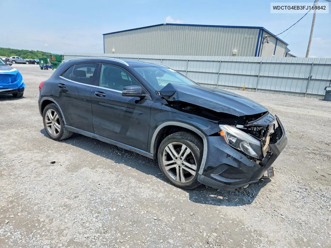 2015 Mercedes-Benz Gla 250 VIN: WDCTG4EB3FJ169842 Lot: 59116996