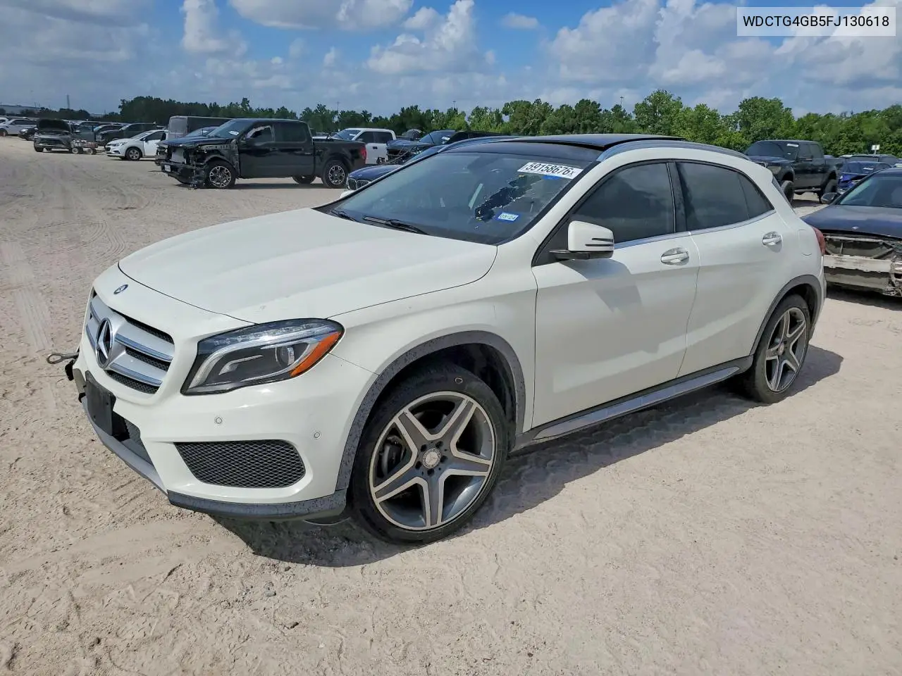 2015 Mercedes-Benz Gla 250 4Matic VIN: WDCTG4GB5FJ130618 Lot: 59158676