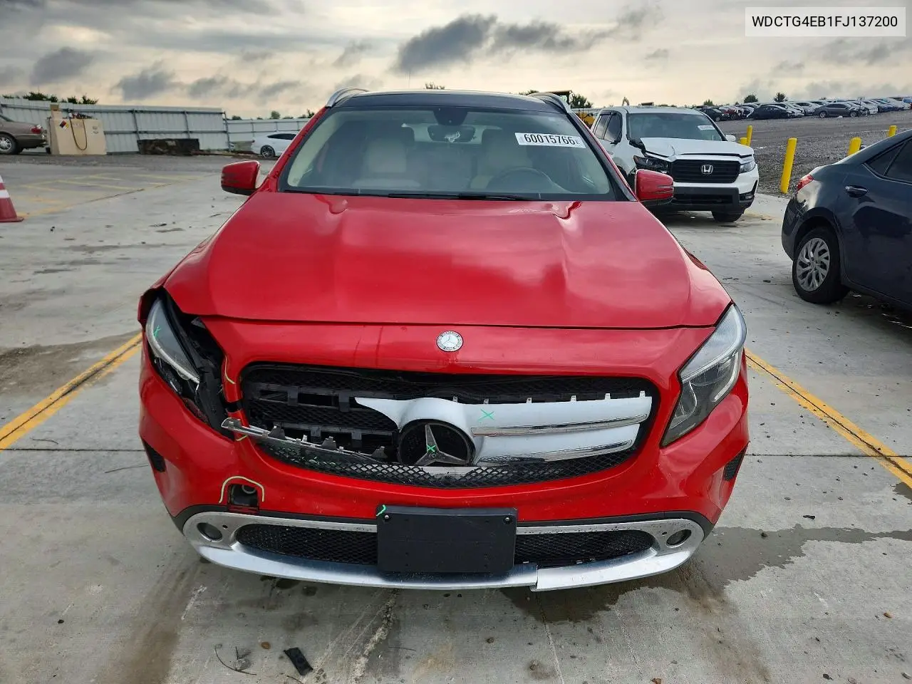 2015 Mercedes-Benz Gla 250 VIN: WDCTG4EB1FJ137200 Lot: 60015766