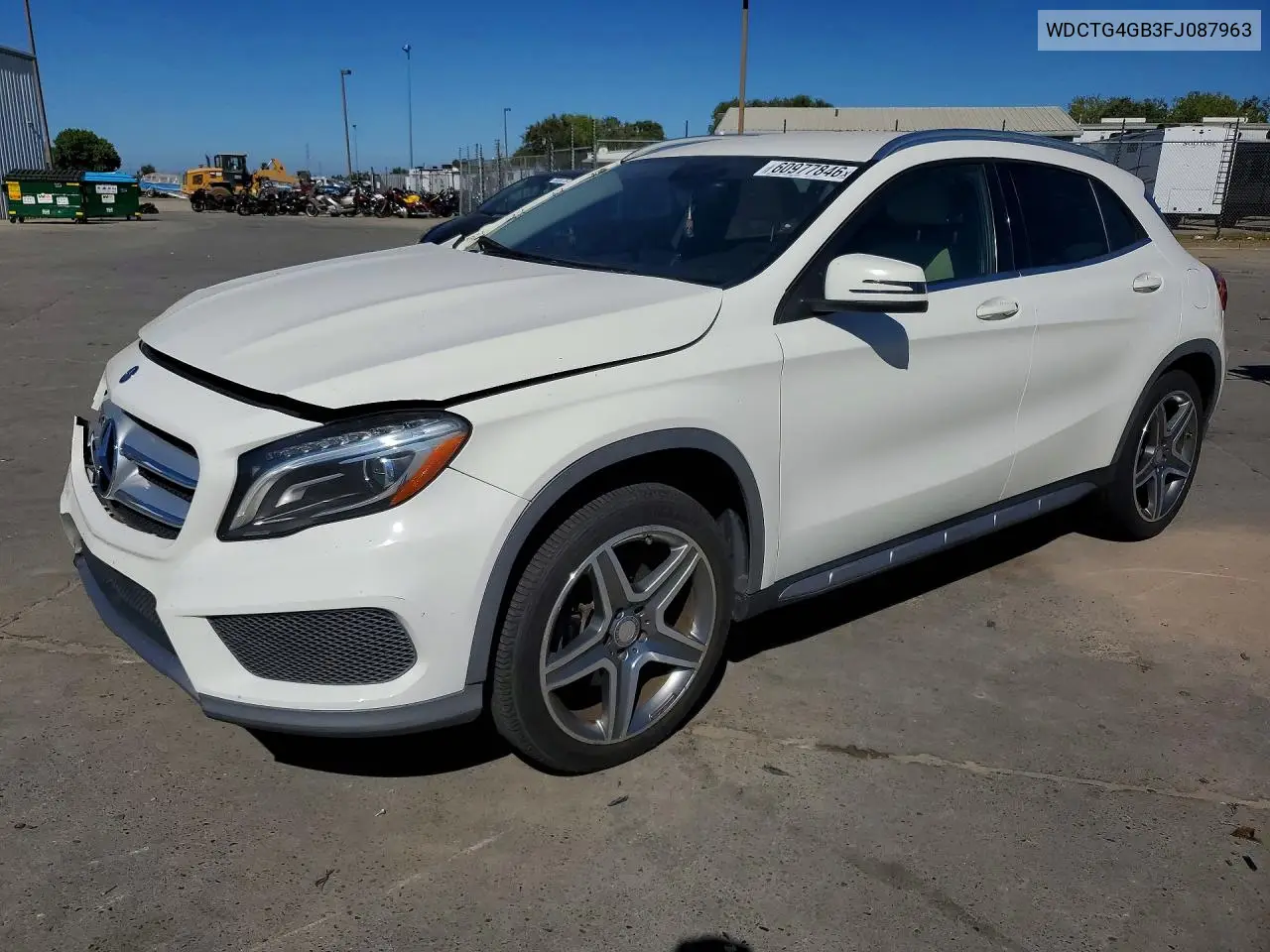 2015 Mercedes-Benz Gla 250 4Matic VIN: WDCTG4GB3FJ087963 Lot: 60977846