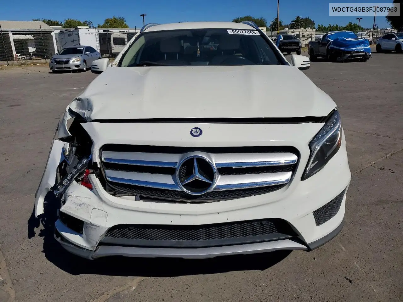 2015 Mercedes-Benz Gla 250 4Matic VIN: WDCTG4GB3FJ087963 Lot: 60977846