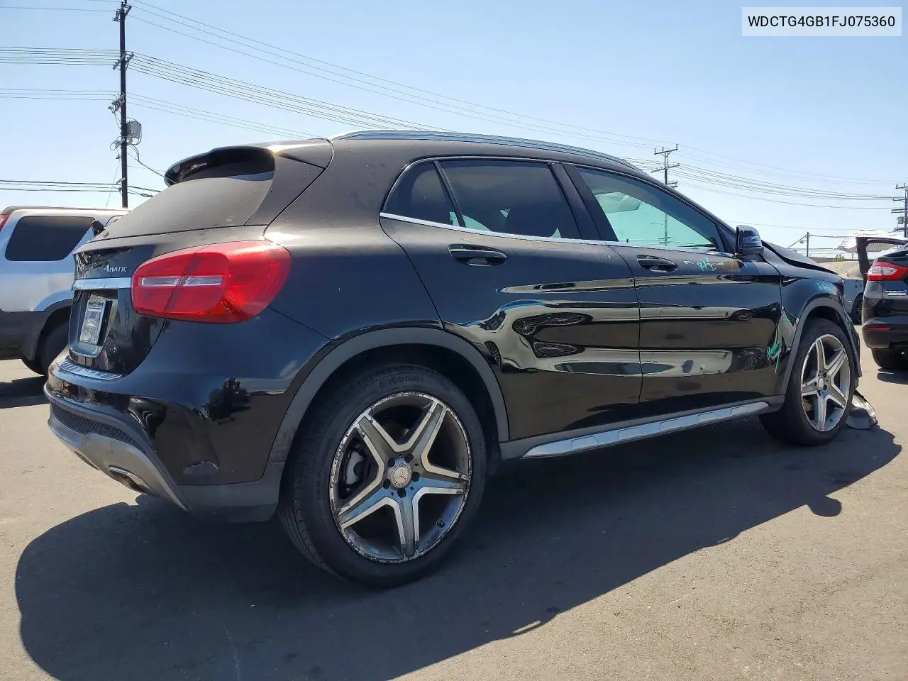 2015 Mercedes-Benz Gla 250 4Matic VIN: WDCTG4GB1FJ075360 Lot: 61032356