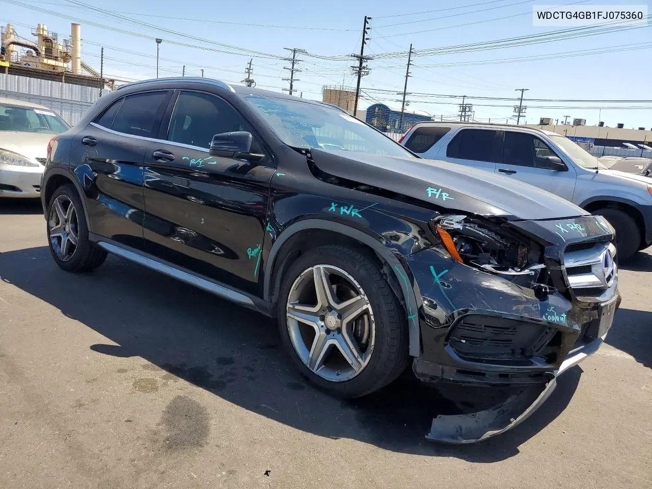 2015 Mercedes-Benz Gla 250 4Matic VIN: WDCTG4GB1FJ075360 Lot: 61032356