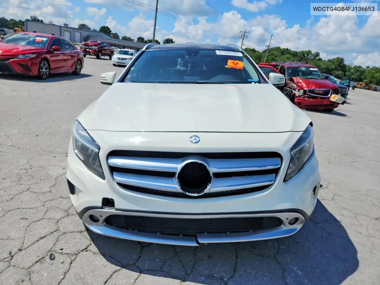 2015 Mercedes-Benz Gla 250 4Matic VIN: WDCTG4GB4FJ136653 Lot: 61506426