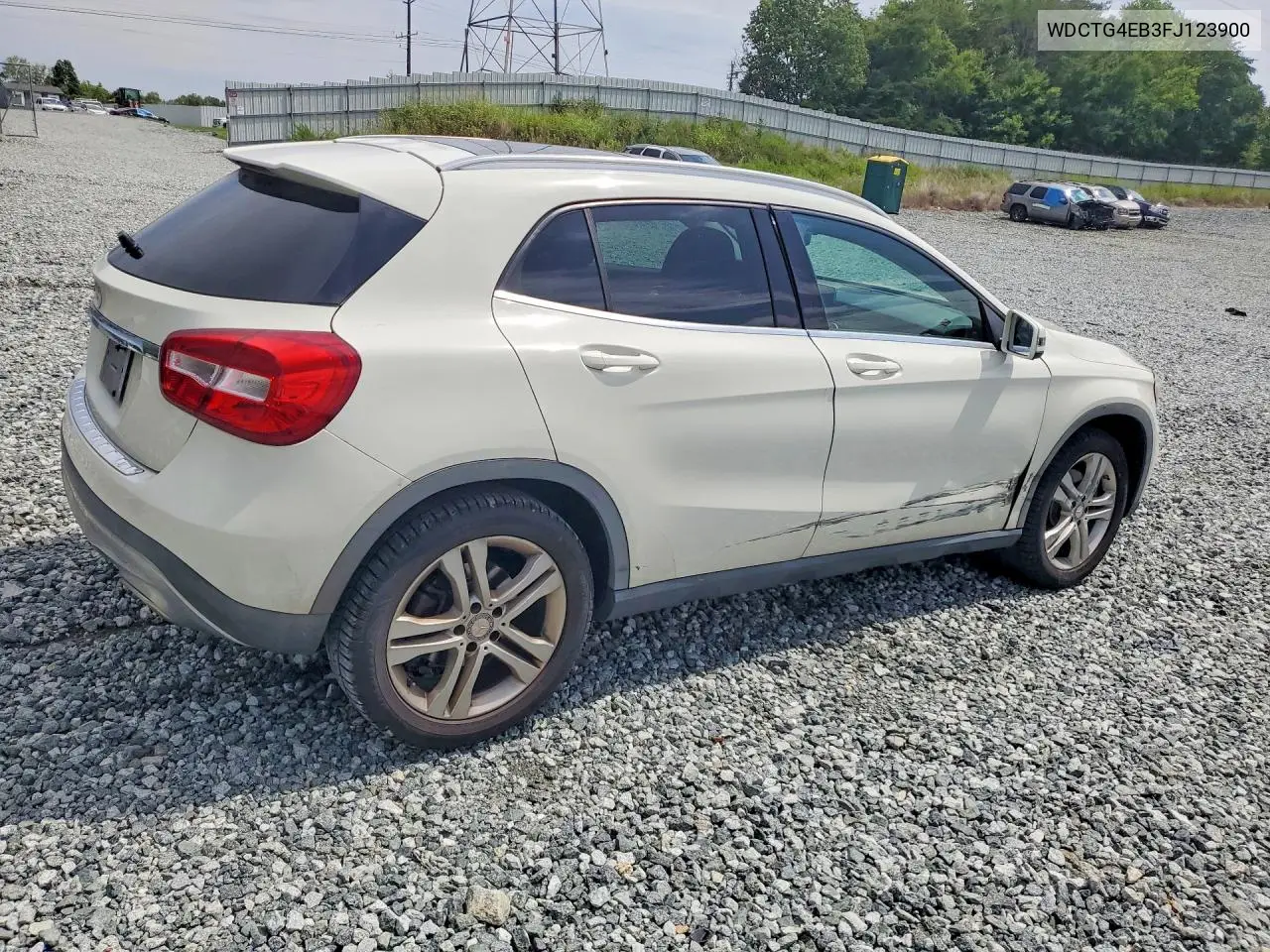 2015 Mercedes-Benz Gla 250 VIN: WDCTG4EB3FJ123900 Lot: 61509336
