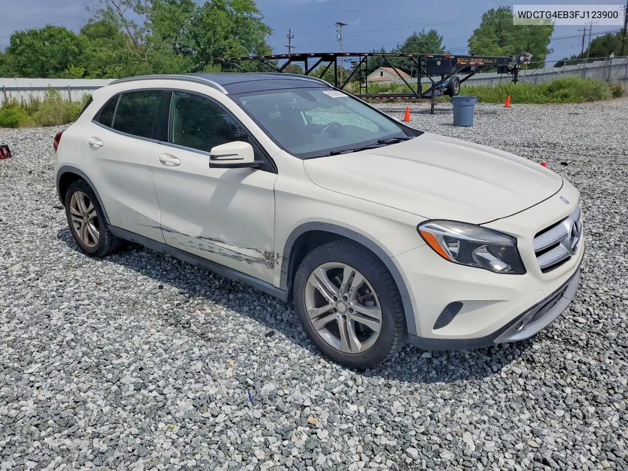2015 Mercedes-Benz Gla 250 VIN: WDCTG4EB3FJ123900 Lot: 61509336