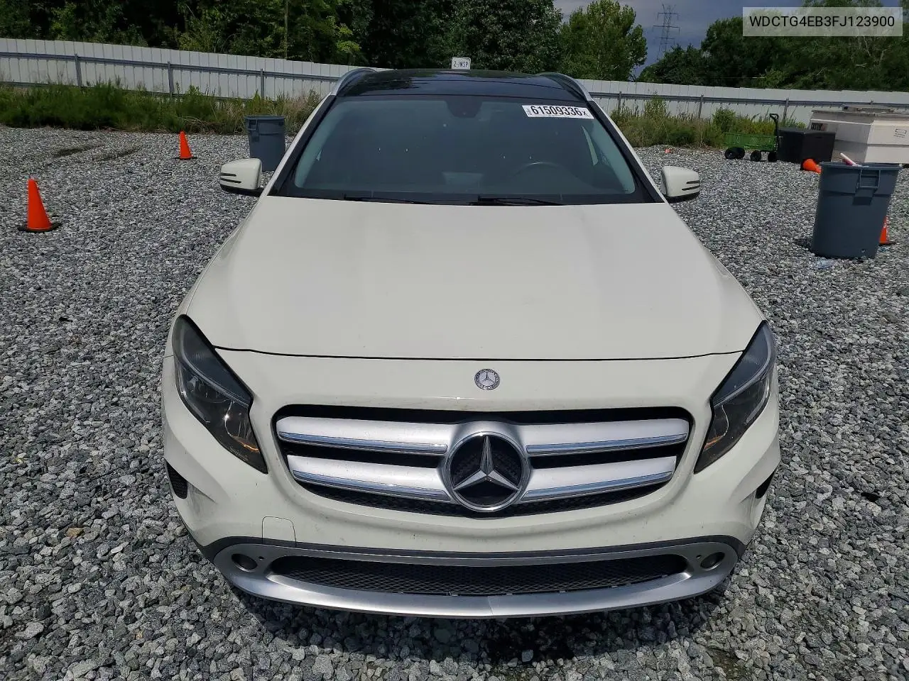 2015 Mercedes-Benz Gla 250 VIN: WDCTG4EB3FJ123900 Lot: 61509336