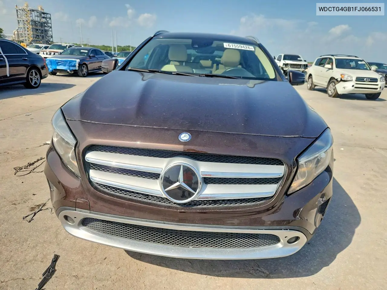 2015 Mercedes-Benz Gla 250 4Matic VIN: WDCTG4GB1FJ066531 Lot: 61559426