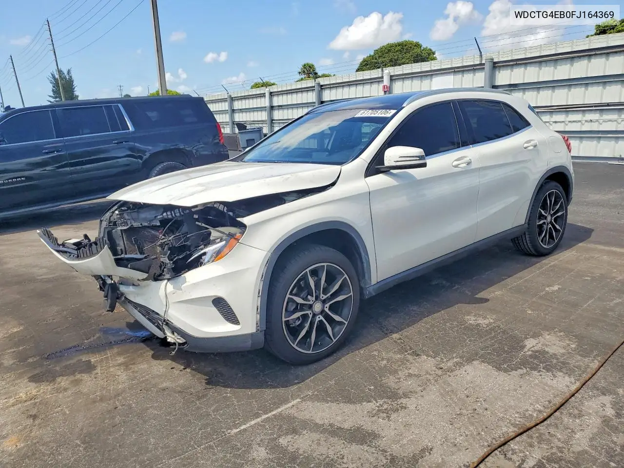 2015 Mercedes-Benz Gla 250 VIN: WDCTG4EB0FJ164369 Lot: 61705106
