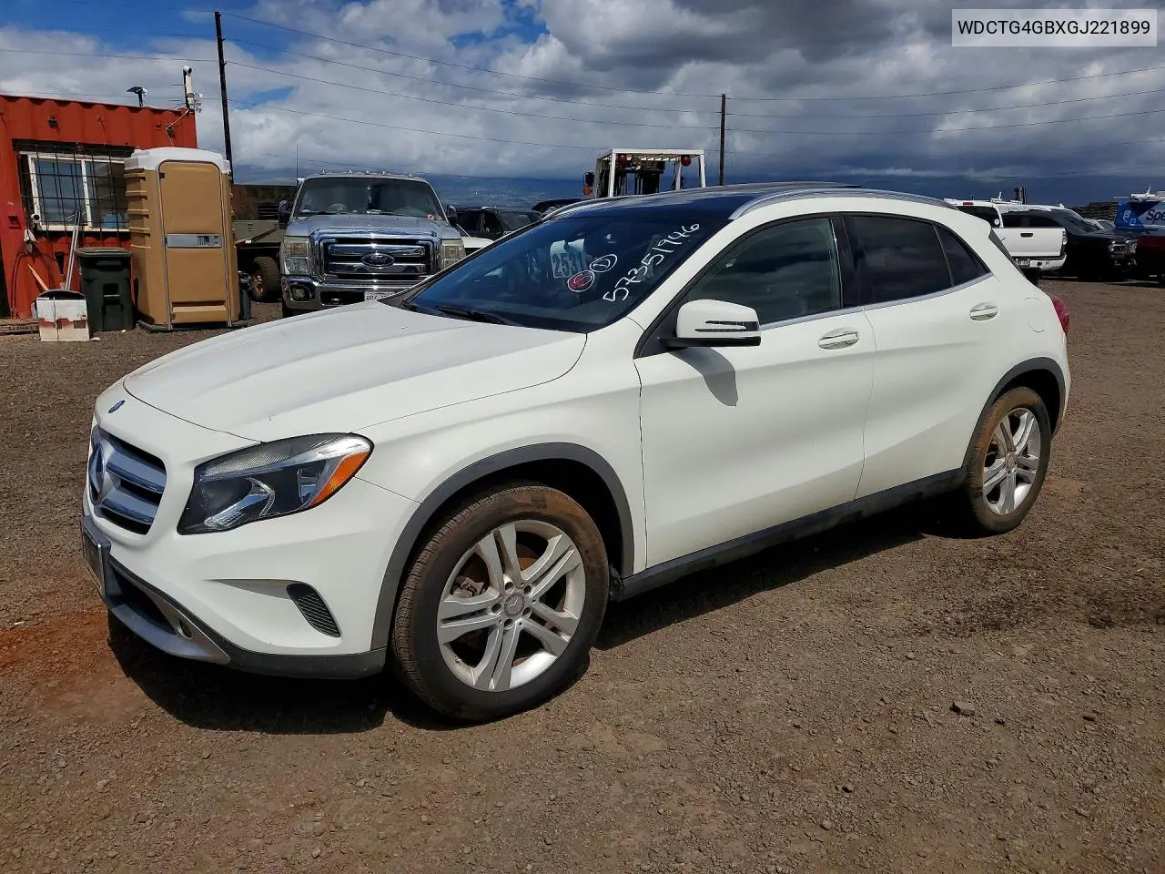 2016 Mercedes-Benz Gla 250 4Matic VIN: WDCTG4GBXGJ221899 Lot: 57351946