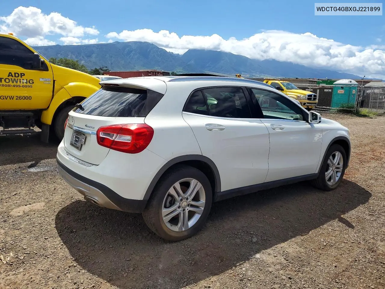 2016 Mercedes-Benz Gla 250 4Matic VIN: WDCTG4GBXGJ221899 Lot: 57351946