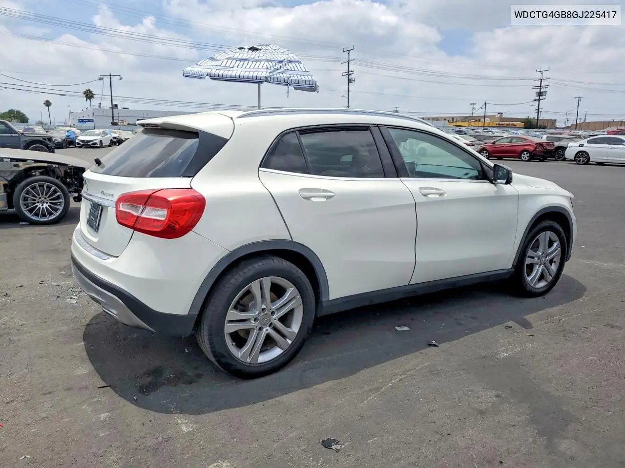 2016 Mercedes-Benz Gla 250 4Matic VIN: WDCTG4GB8GJ225417 Lot: 57858456