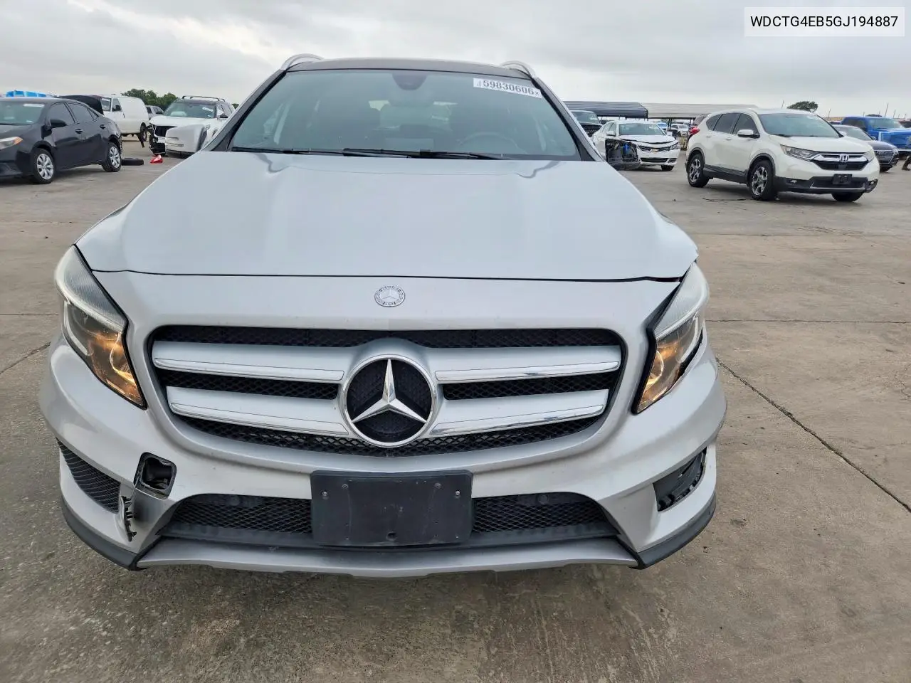 2016 Mercedes-Benz Gla 250 VIN: WDCTG4EB5GJ194887 Lot: 59830606
