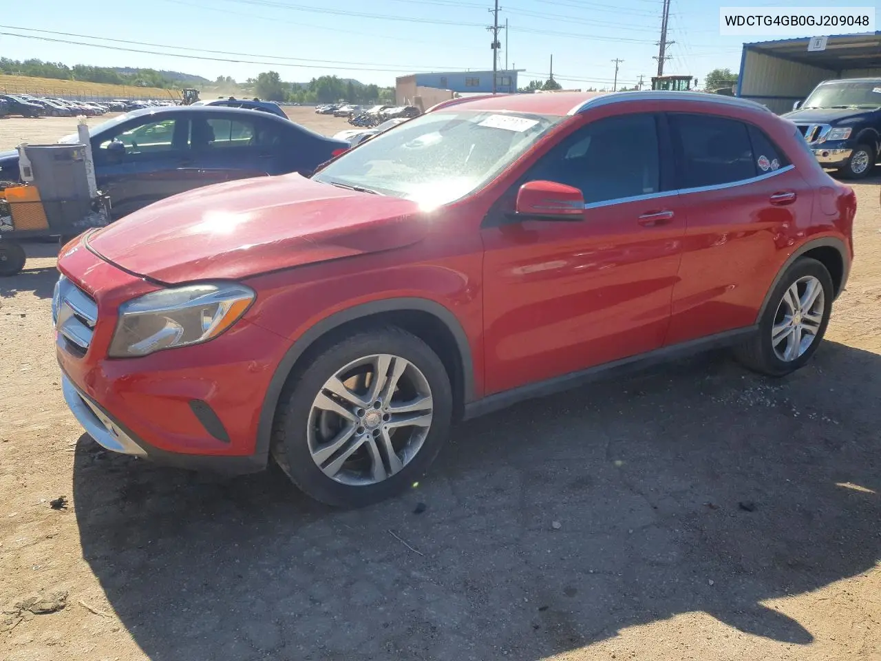2016 Mercedes-Benz Gla 250 4Matic VIN: WDCTG4GB0GJ209048 Lot: 61152006