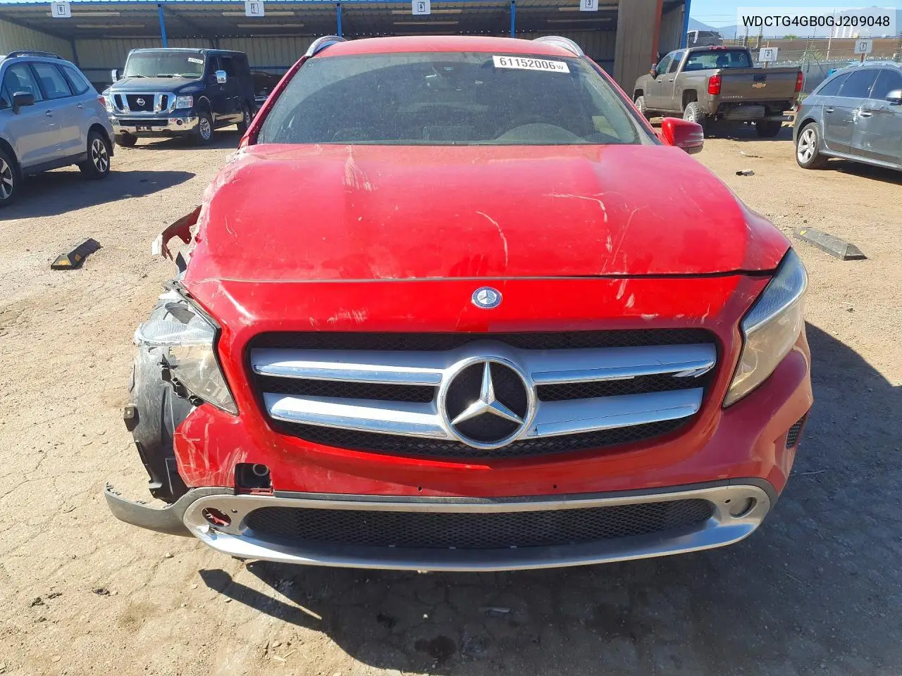 2016 Mercedes-Benz Gla 250 4Matic VIN: WDCTG4GB0GJ209048 Lot: 61152006