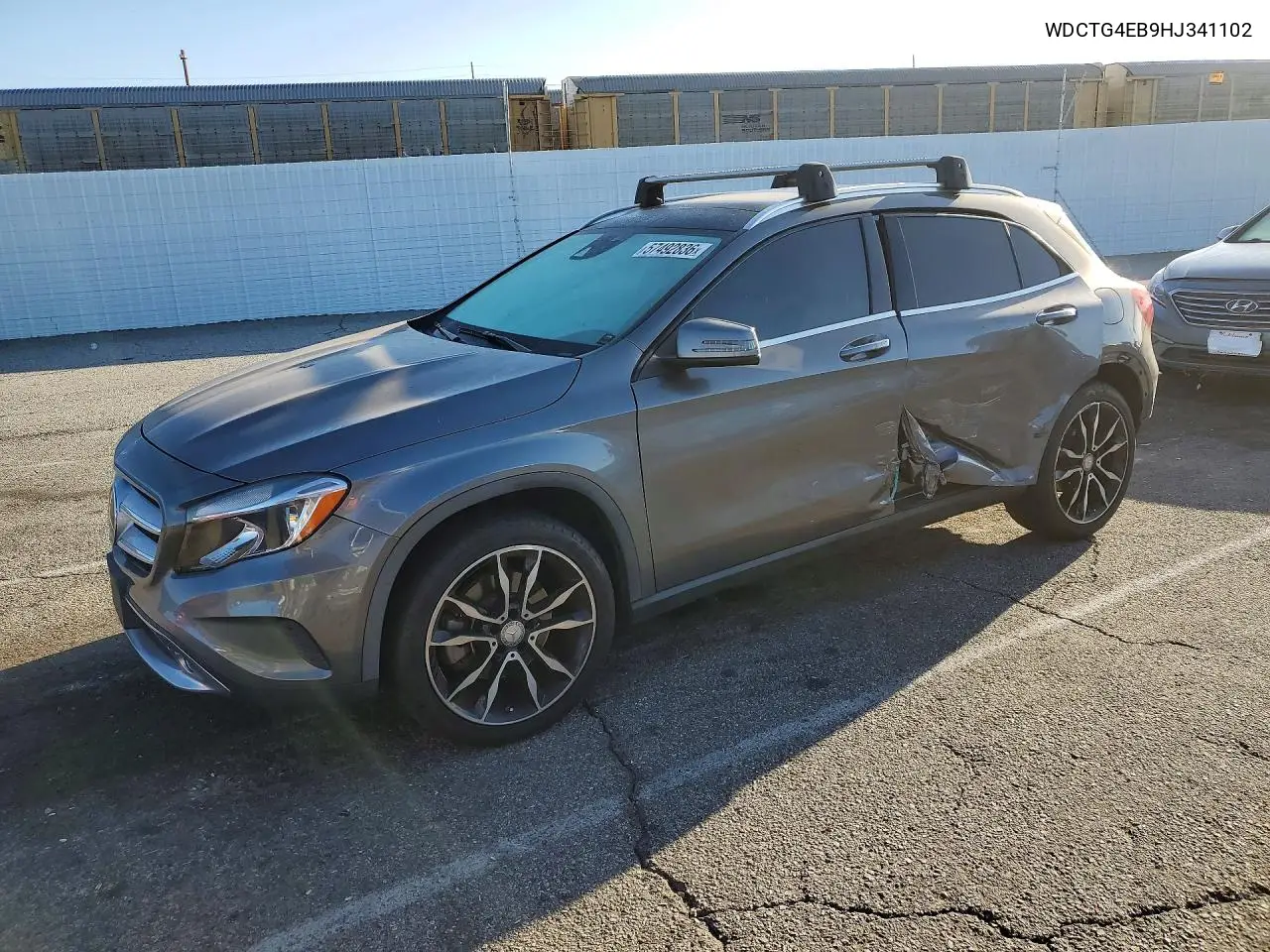 2017 Mercedes-Benz Gla 250 VIN: WDCTG4EB9HJ341102 Lot: 57492836