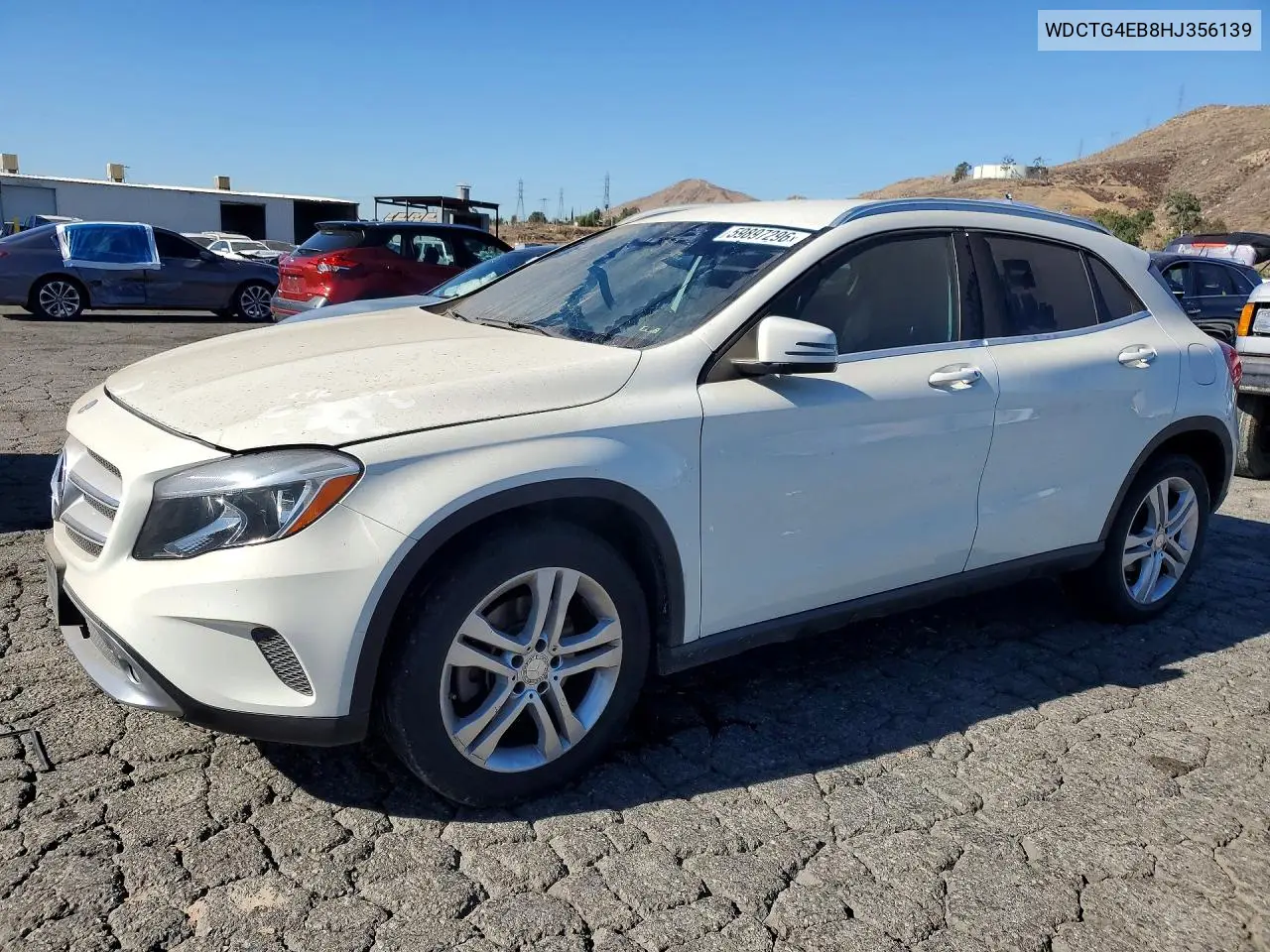 2017 Mercedes-Benz Gla 250 VIN: WDCTG4EB8HJ356139 Lot: 59897296