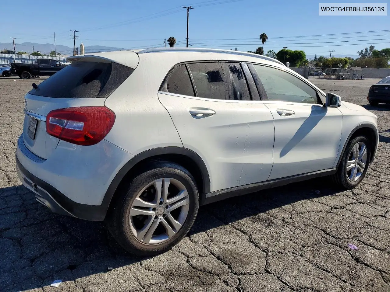 2017 Mercedes-Benz Gla 250 VIN: WDCTG4EB8HJ356139 Lot: 59897296