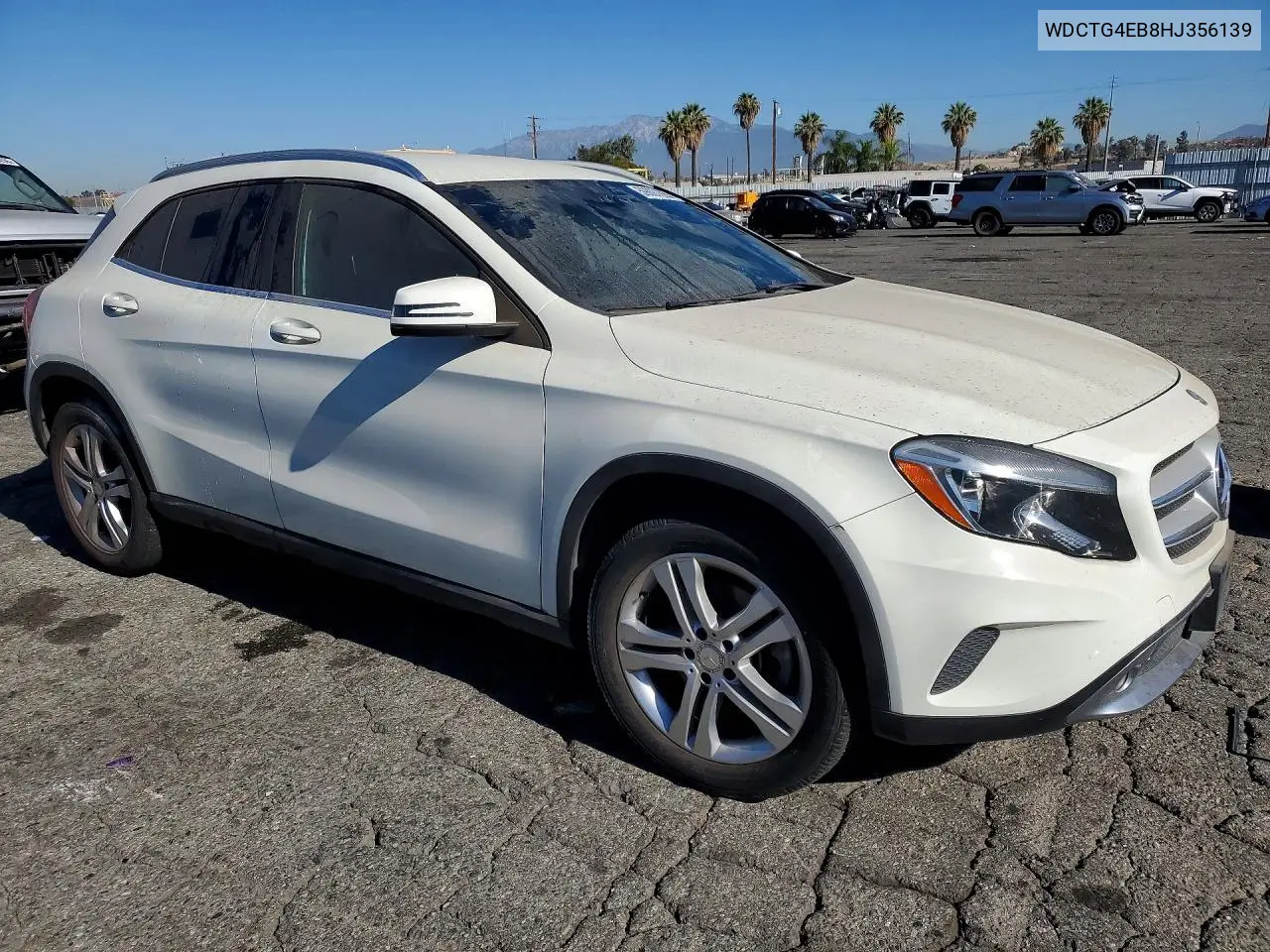 2017 Mercedes-Benz Gla 250 VIN: WDCTG4EB8HJ356139 Lot: 59897296