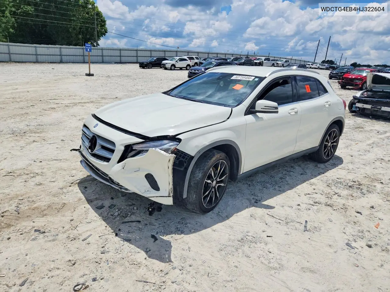 2017 Mercedes-Benz Gla 250 VIN: WDCTG4EB4HJ322604 Lot: 60759466