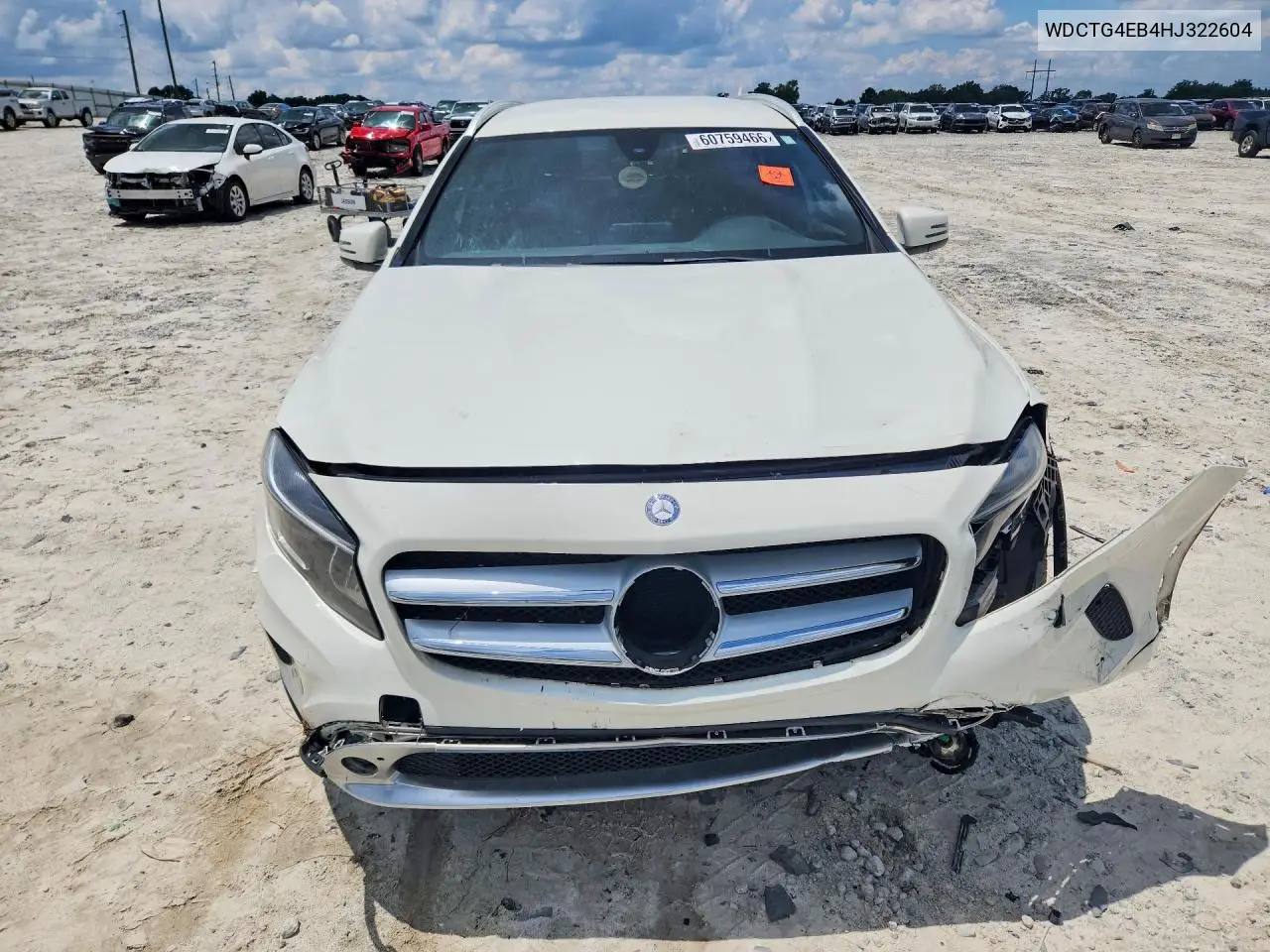 2017 Mercedes-Benz Gla 250 VIN: WDCTG4EB4HJ322604 Lot: 60759466