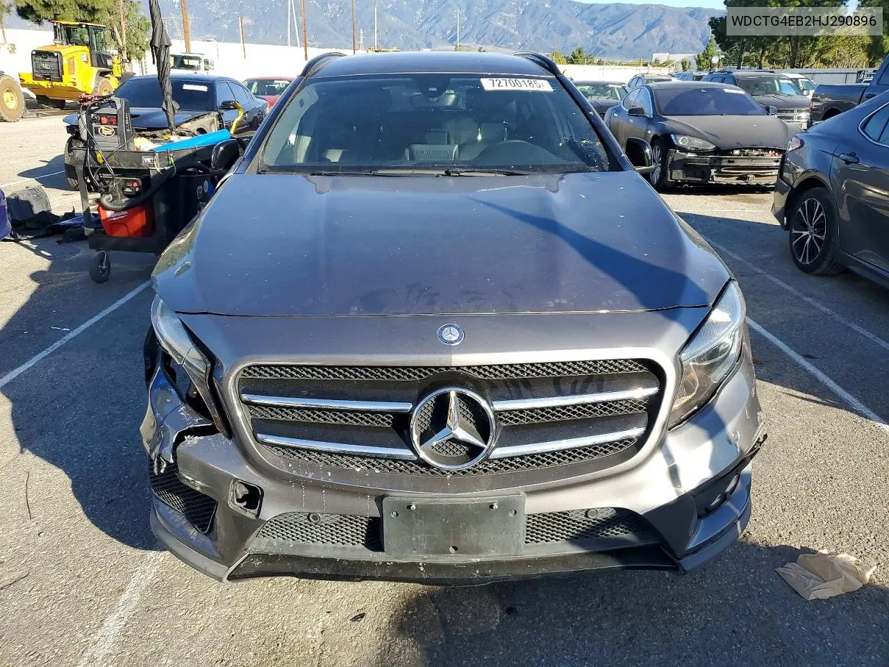 2017 Mercedes-Benz Gla 250 VIN: WDCTG4EB2HJ290896 Lot: 72700185