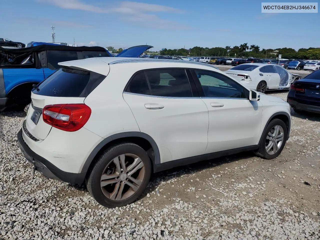 WDCTG4EB2HJ346674 2017 Mercedes-Benz Gla 250