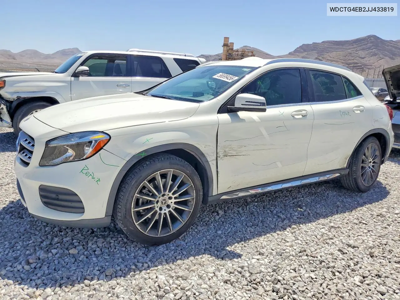 2018 Mercedes-Benz Gla 250 VIN: WDCTG4EB2JJ433819 Lot: 56699456