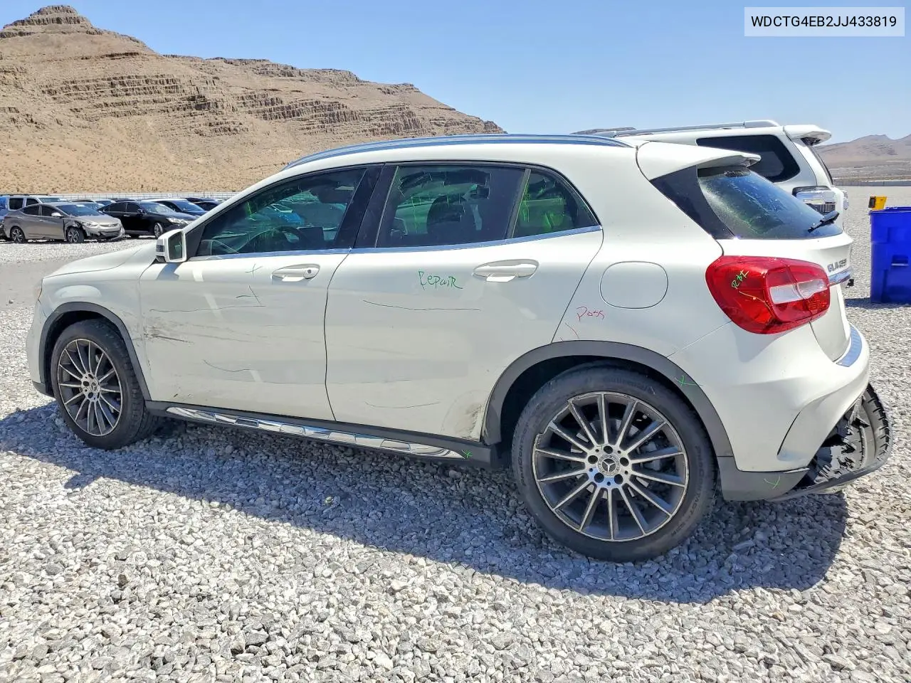 2018 Mercedes-Benz Gla 250 VIN: WDCTG4EB2JJ433819 Lot: 56699456