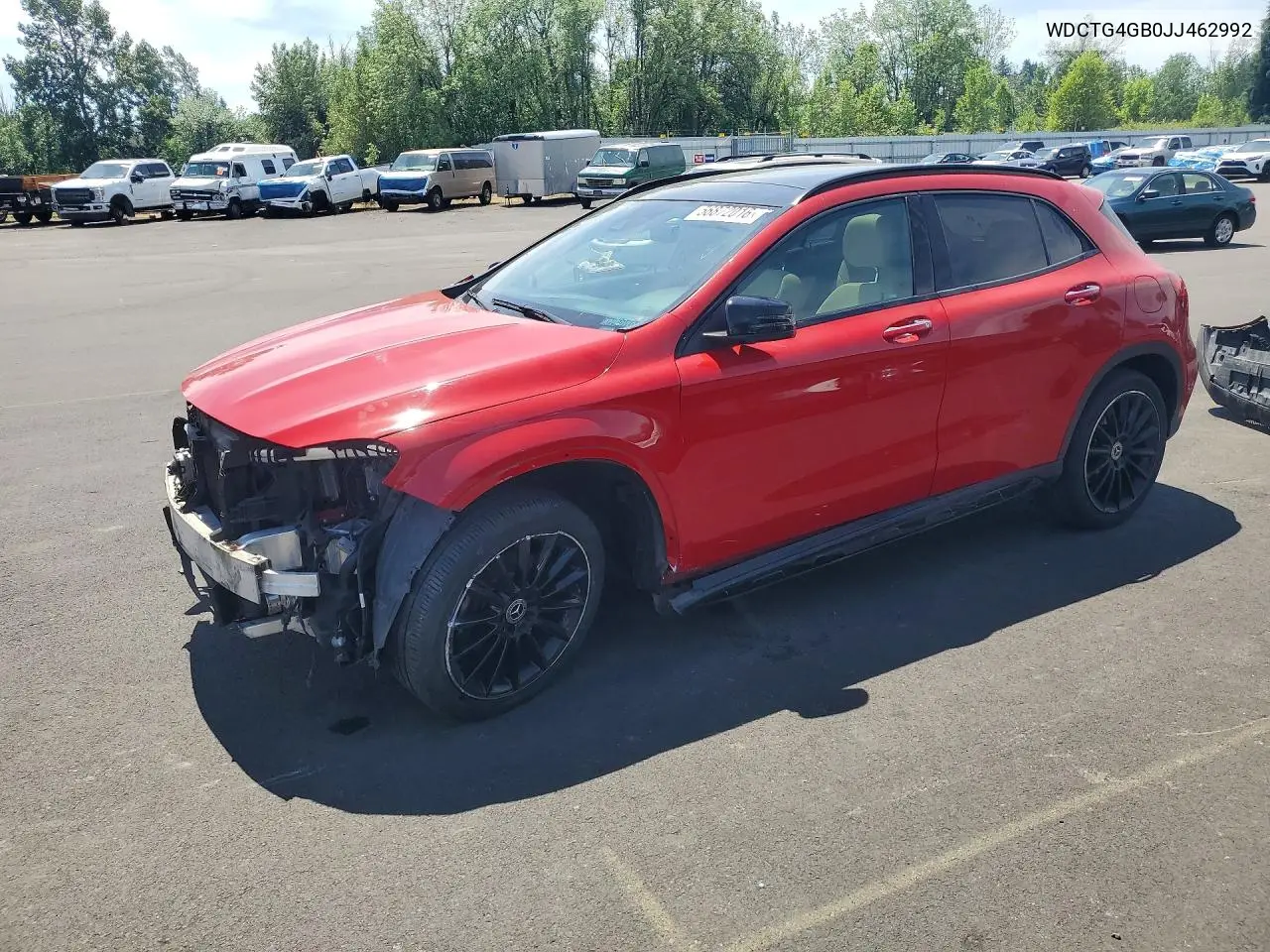 2018 Mercedes-Benz Gla 250 4Matic VIN: WDCTG4GB0JJ462992 Lot: 56872016