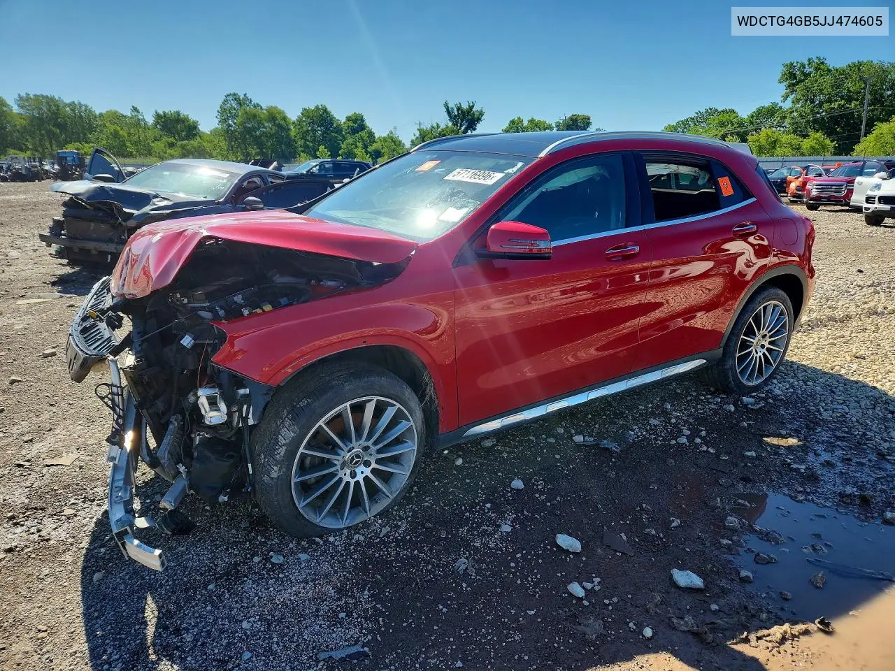 2018 Mercedes-Benz Gla 250 4Matic VIN: WDCTG4GB5JJ474605 Lot: 57116996