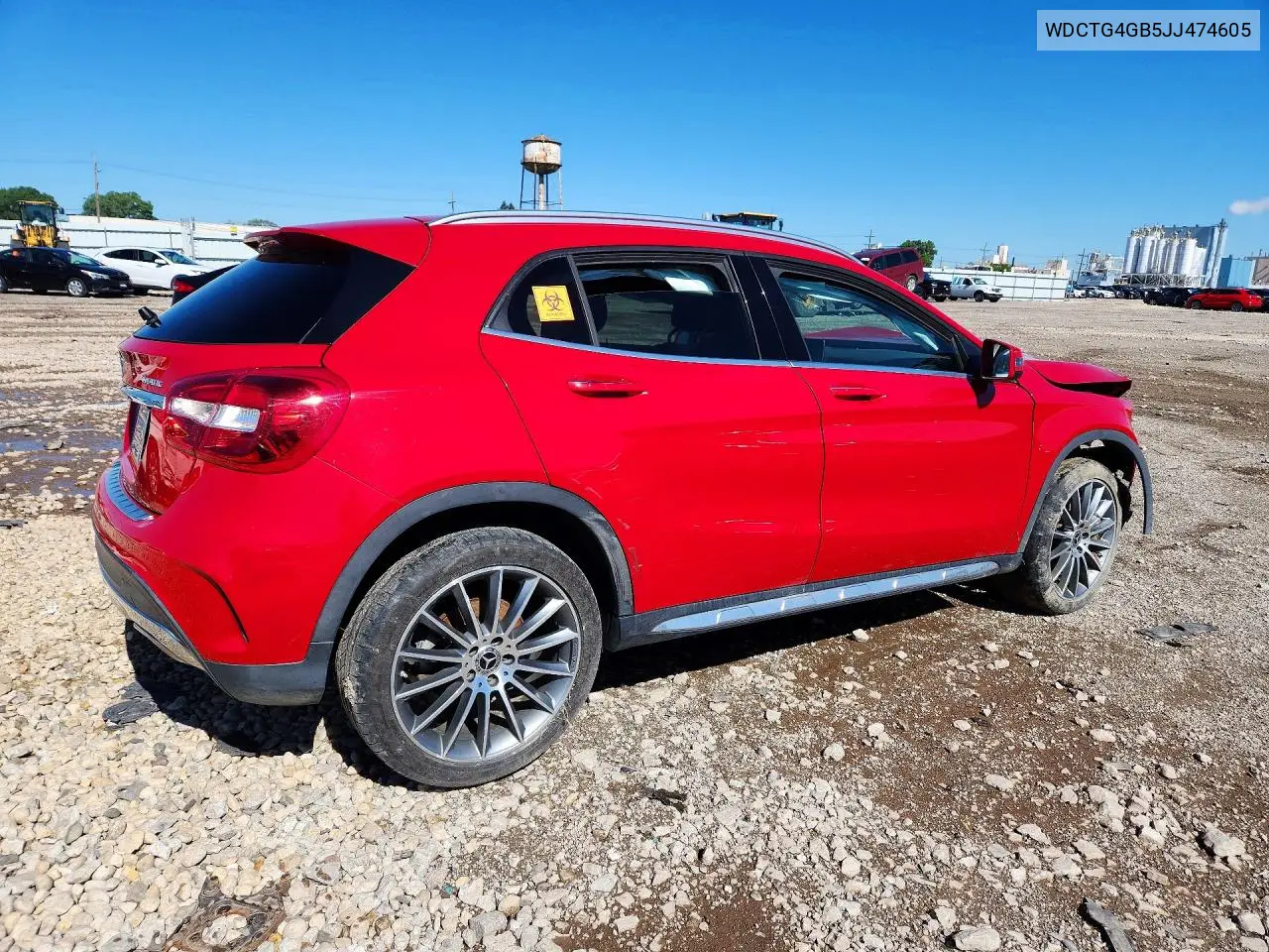 2018 Mercedes-Benz Gla 250 4Matic VIN: WDCTG4GB5JJ474605 Lot: 57116996