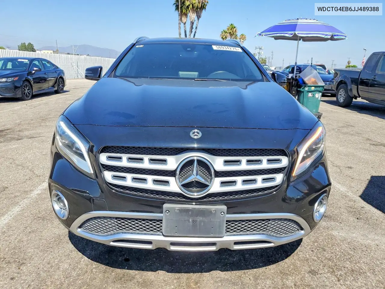 2018 Mercedes-Benz Gla 250 VIN: WDCTG4EB6JJ489388 Lot: 58934276