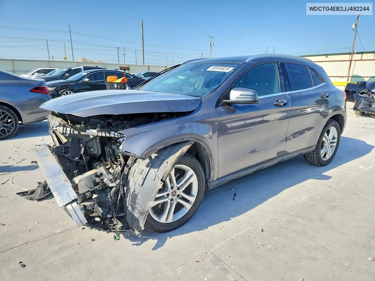 2018 Mercedes-Benz Gla 250 VIN: WDCTG4EB2JJ482244 Lot: 58944826