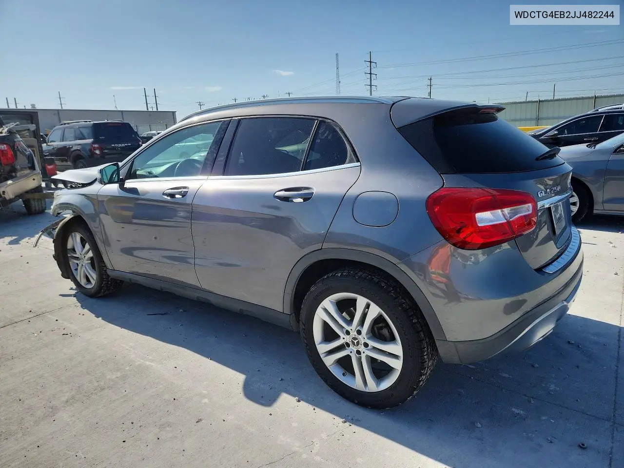 2018 Mercedes-Benz Gla 250 VIN: WDCTG4EB2JJ482244 Lot: 58944826