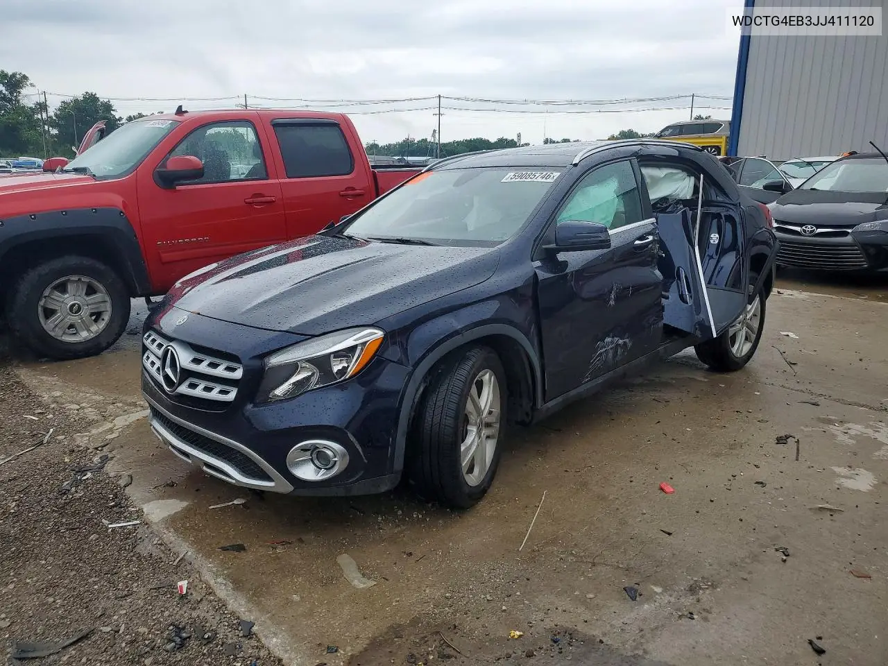 2018 Mercedes-Benz Gla 250 VIN: WDCTG4EB3JJ411120 Lot: 59085746