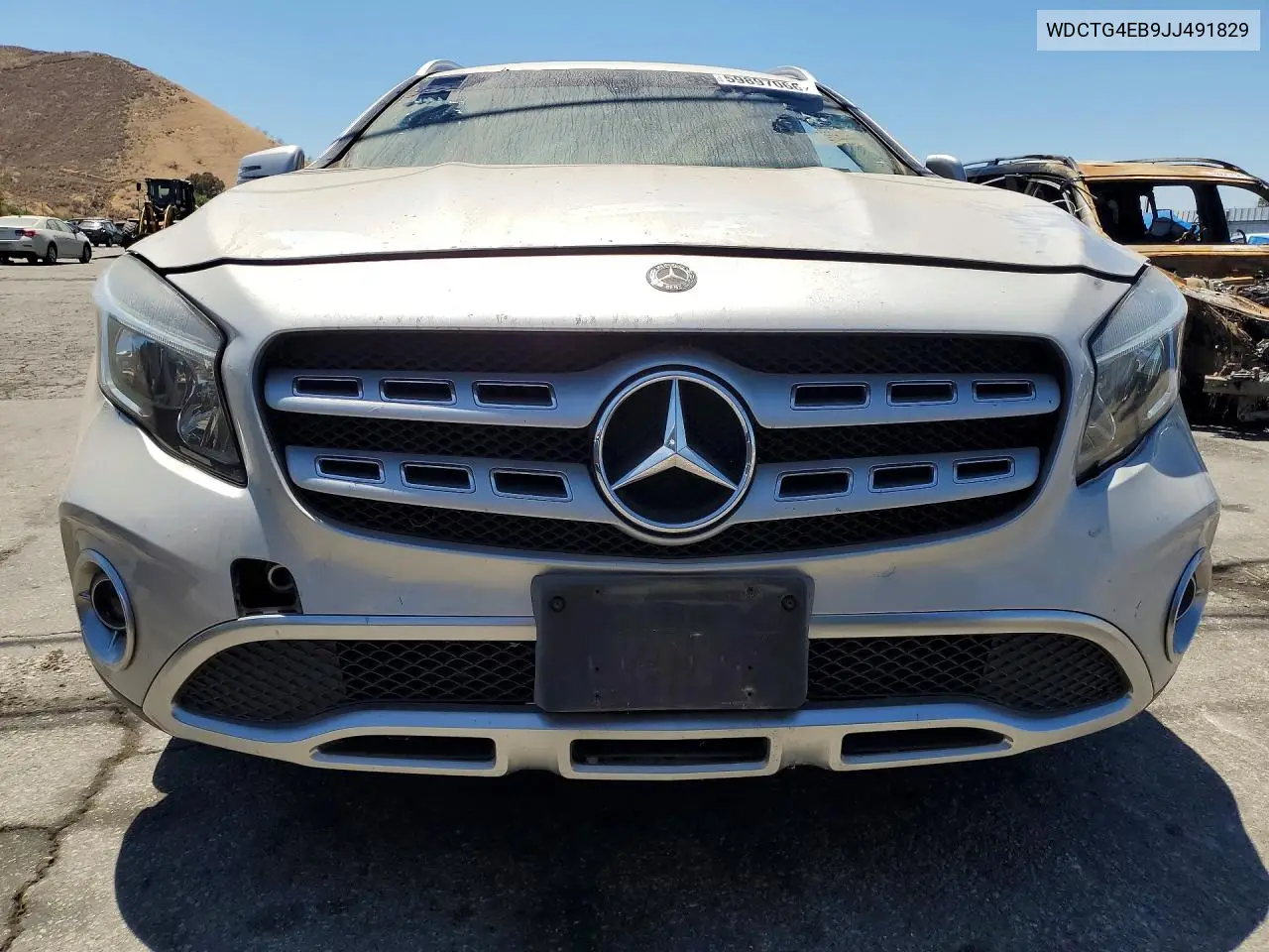 2018 Mercedes-Benz Gla 250 VIN: WDCTG4EB9JJ491829 Lot: 59897066