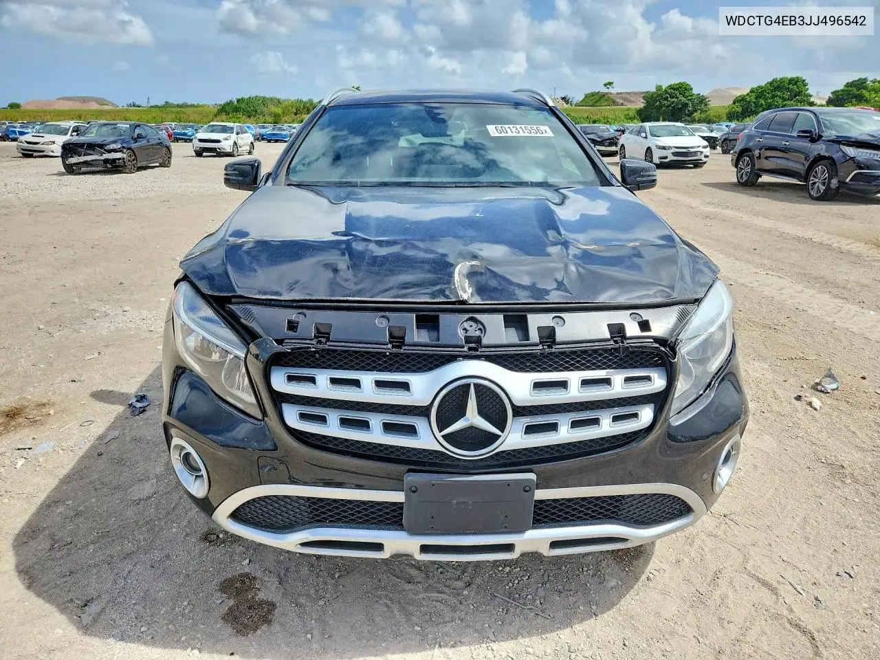 2018 Mercedes-Benz Gla 250 VIN: WDCTG4EB3JJ496542 Lot: 60131556