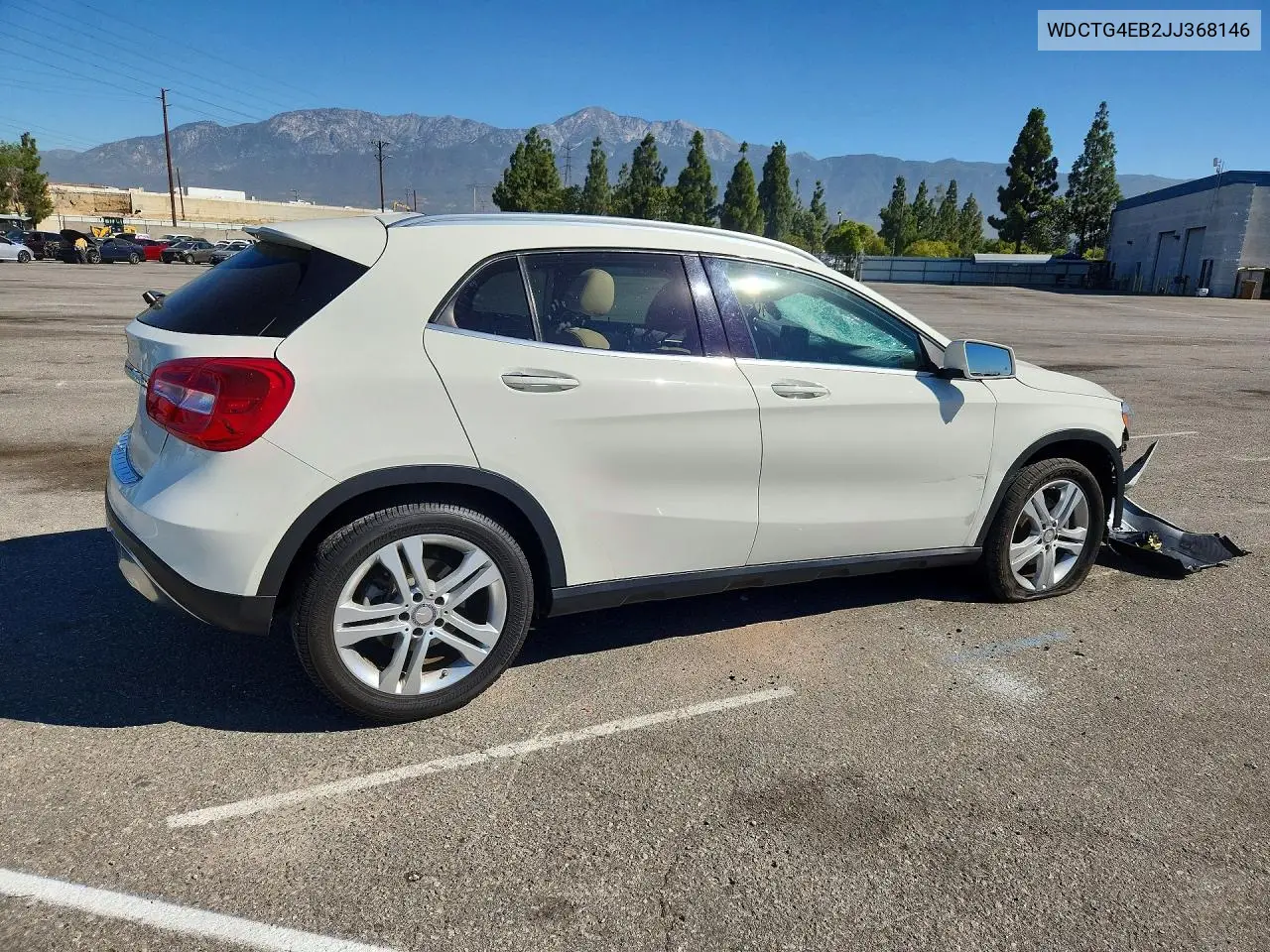 2018 Mercedes-Benz Gla 250 VIN: WDCTG4EB2JJ368146 Lot: 60327716