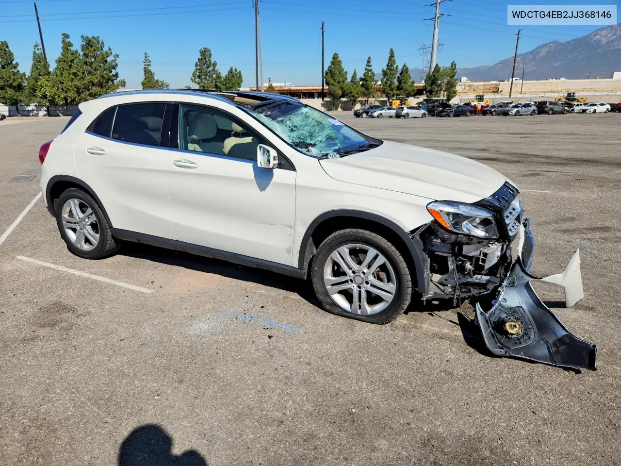 2018 Mercedes-Benz Gla 250 VIN: WDCTG4EB2JJ368146 Lot: 60327716