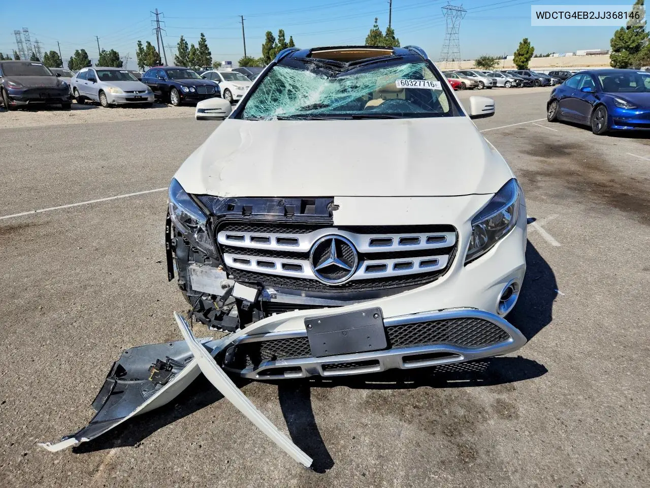 2018 Mercedes-Benz Gla 250 VIN: WDCTG4EB2JJ368146 Lot: 60327716