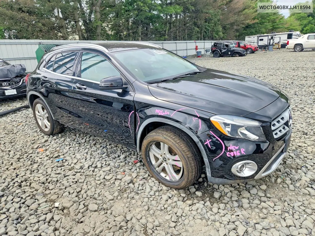 2018 Mercedes-Benz Gla 250 4Matic VIN: WDCTG4GBXJJ418594 Lot: 60441006