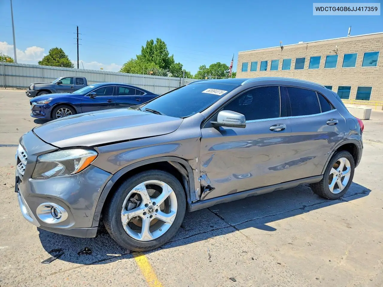 2018 Mercedes-Benz Gla 250 4Matic VIN: WDCTG4GB6JJ417359 Lot: 60994076
