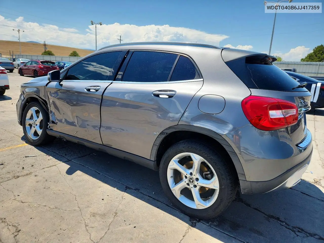 2018 Mercedes-Benz Gla 250 4Matic VIN: WDCTG4GB6JJ417359 Lot: 60994076