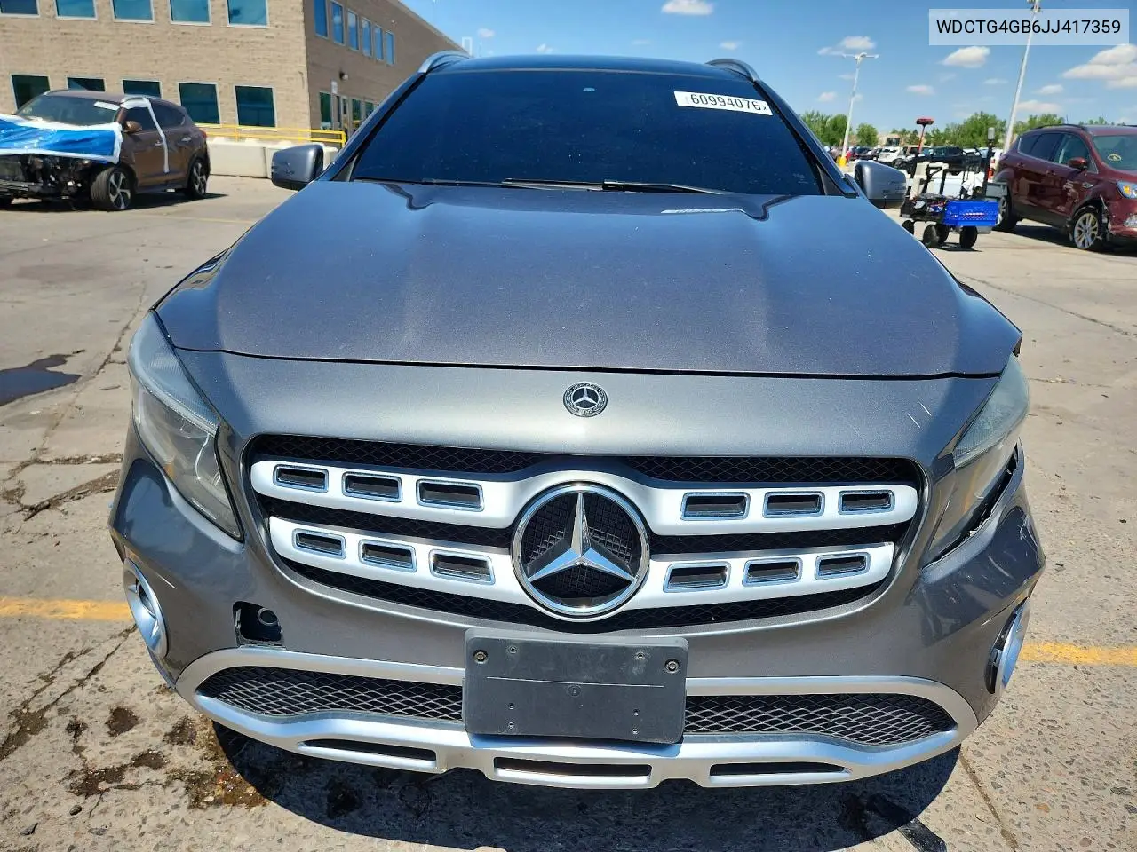 2018 Mercedes-Benz Gla 250 4Matic VIN: WDCTG4GB6JJ417359 Lot: 60994076