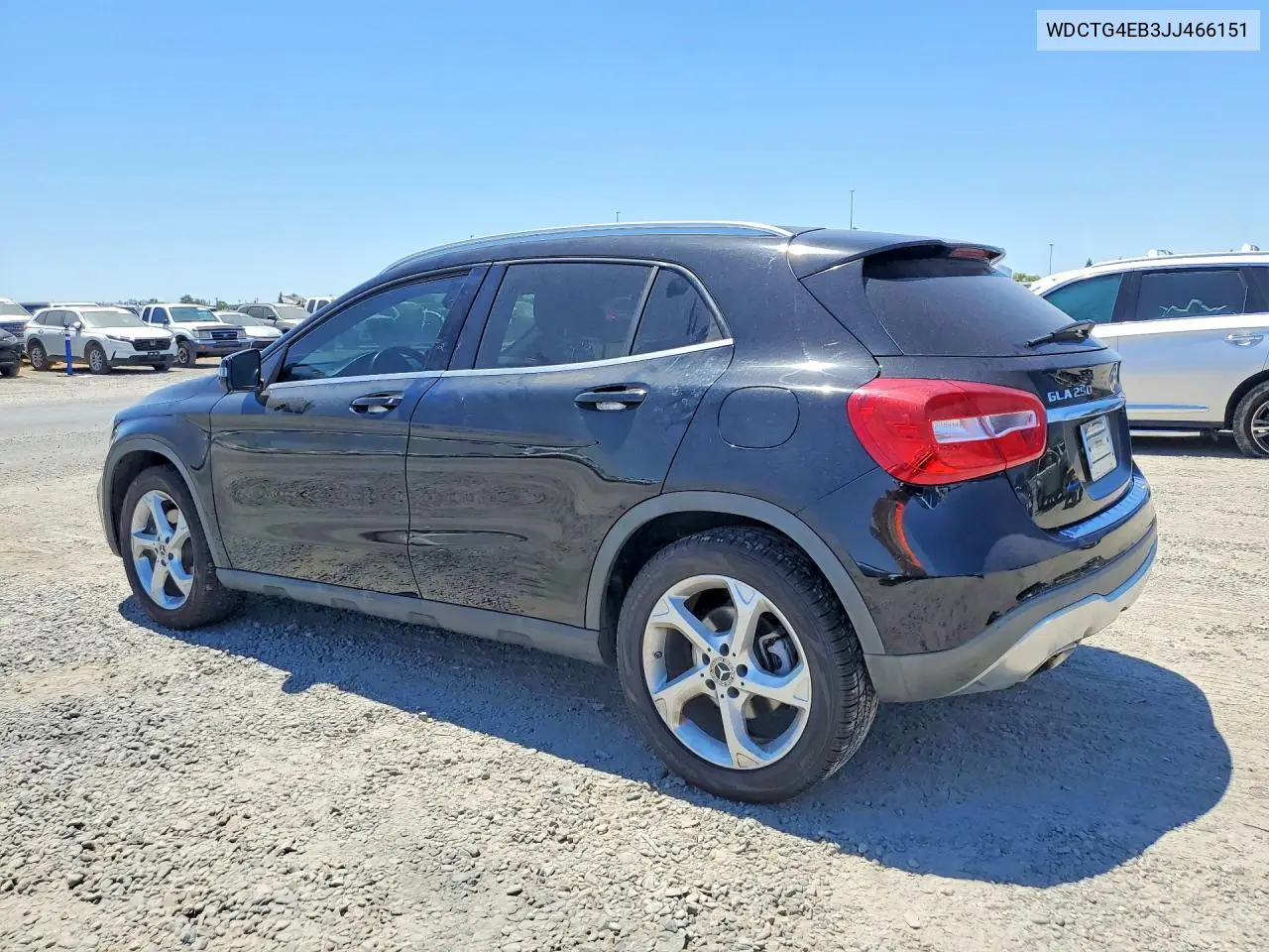 2018 Merz Gla 250 VIN: WDCTG4EB3JJ466151 Lot: 61445886