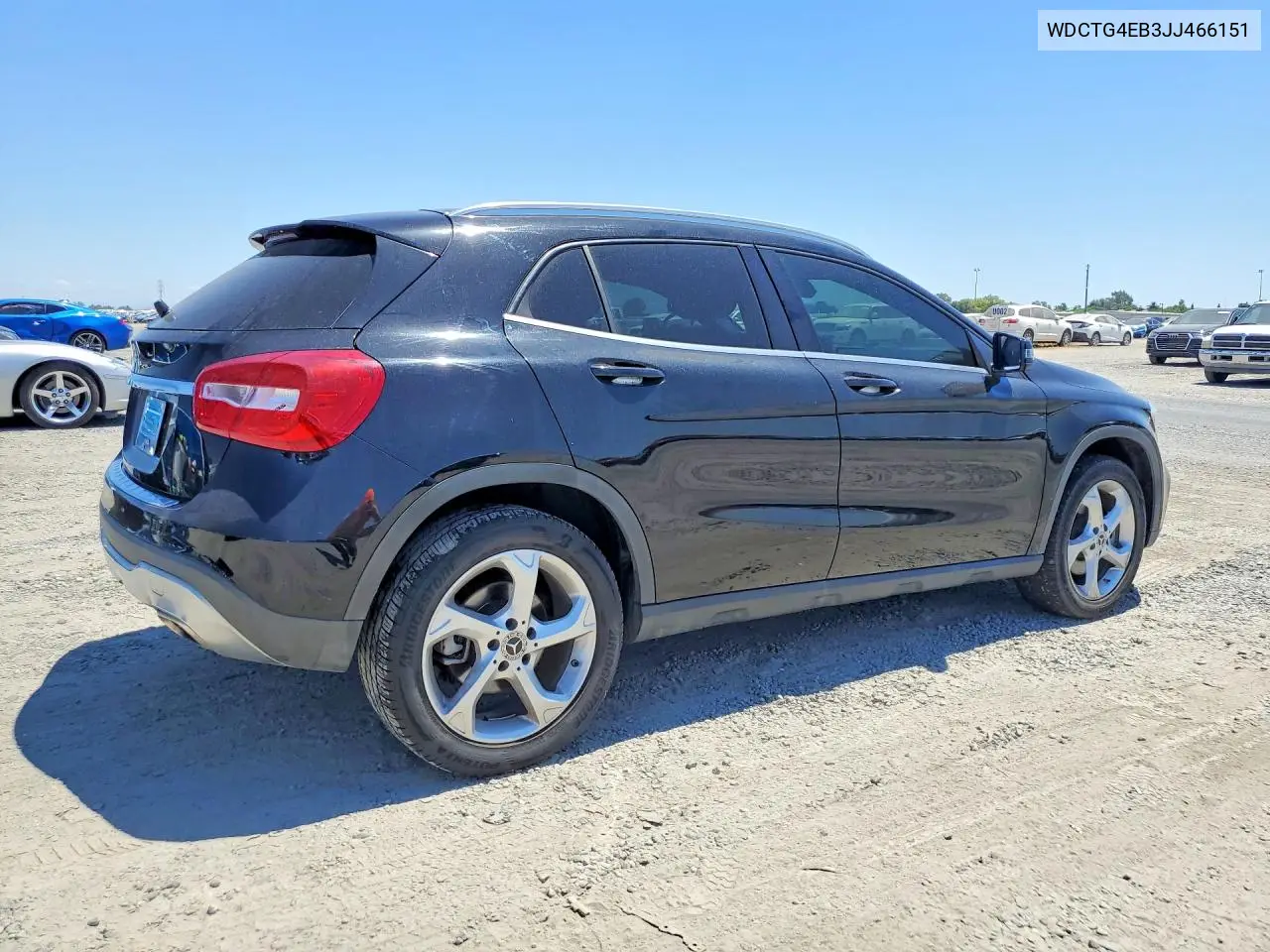 2018 Merz Gla 250 VIN: WDCTG4EB3JJ466151 Lot: 61445886