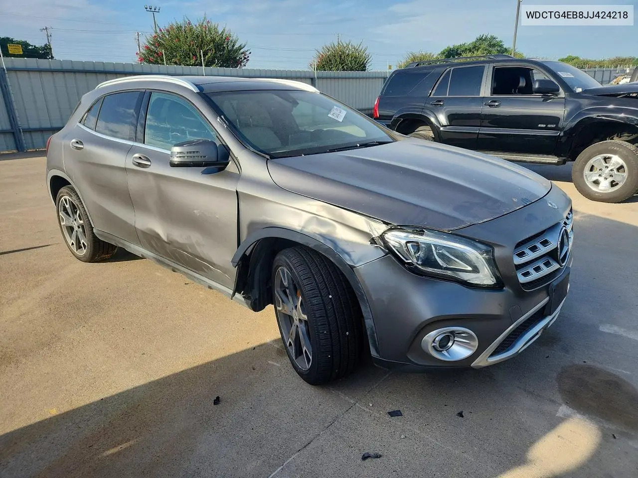 2018 Mercedes-Benz Gla 250 VIN: WDCTG4EB8JJ424218 Lot: 85621295