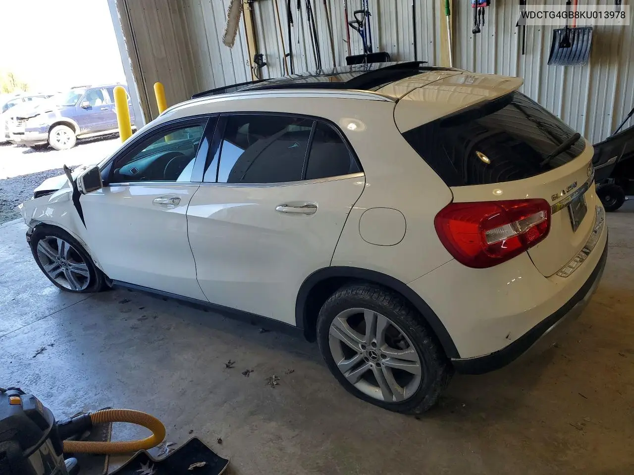 2019 Mercedes-Benz Gla 250 4Matic VIN: WDCTG4GB8KU013978 Lot: 49886026