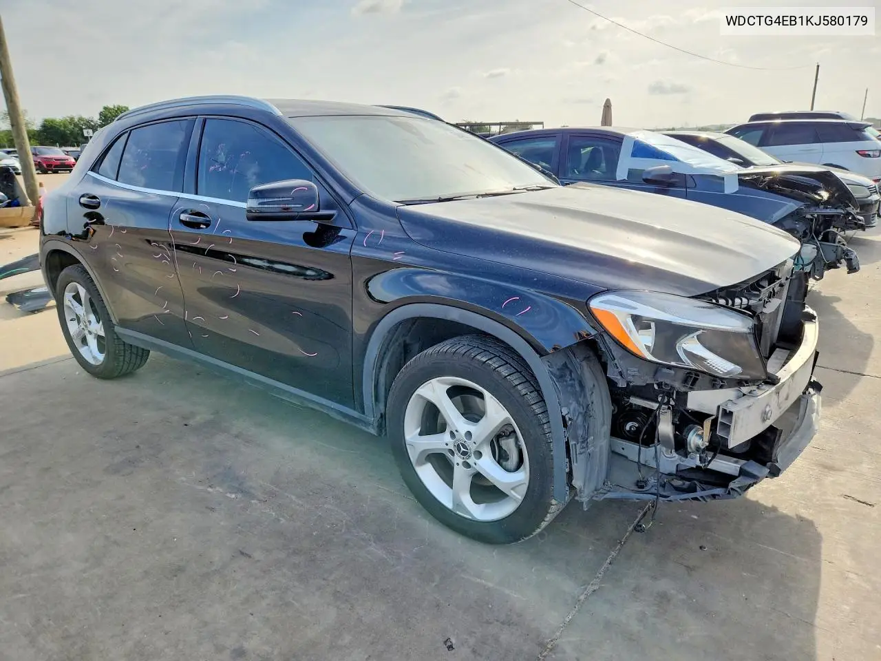 2019 Mercedes-Benz Gla 250 VIN: WDCTG4EB1KJ580179 Lot: 58420916